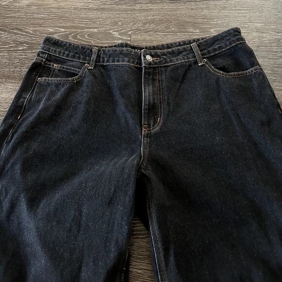 NWT Lioness Top Model Jeans Charcoal Size XXL / 12 Wide Leg Straight Denim Pants - Picture 4 of 15